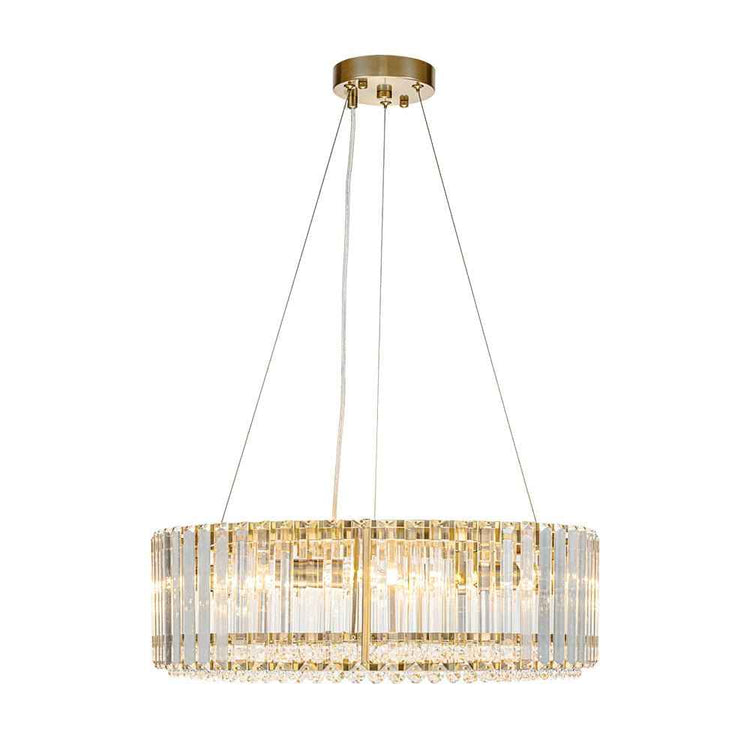 Lustre Cristal Moderne Glamour Rond pour Salon