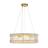 Lustre Cristal Moderne Glamour Rond pour Salon
