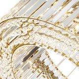 Lustre Cristal Moderne Glamour Rond pour Salon