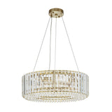 Lustre Cristal Moderne Glamour Rond pour Salon