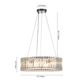 Lustre Cristal Moderne Glamour Rond pour Salon