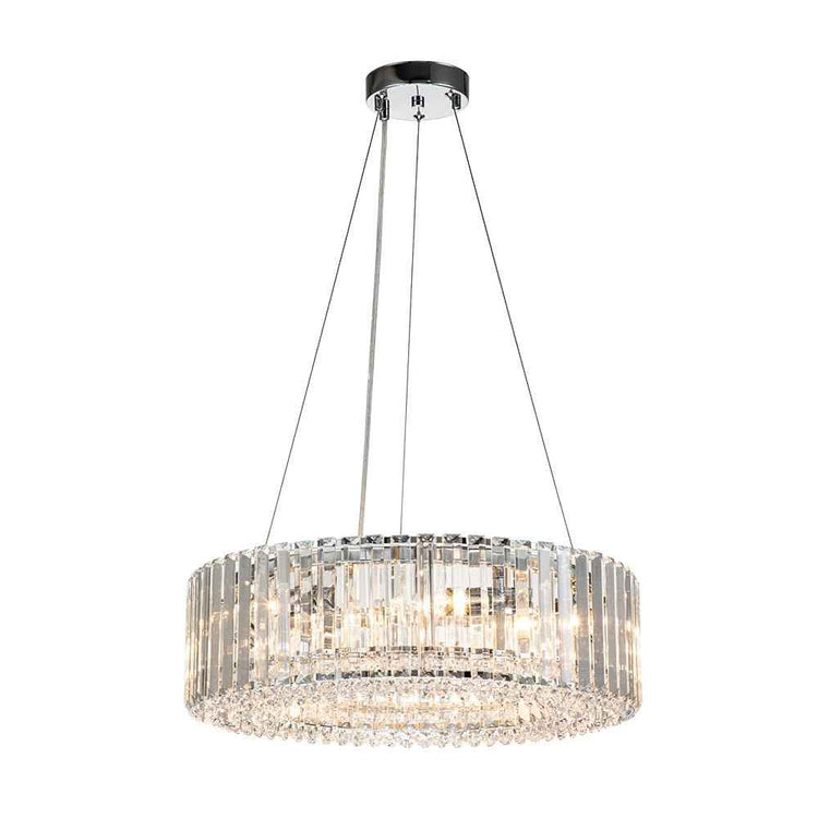 Lustre Cristal Moderne Glamour Rond pour Salon