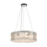 Lustre Cristal Moderne Glamour Rond pour Salon