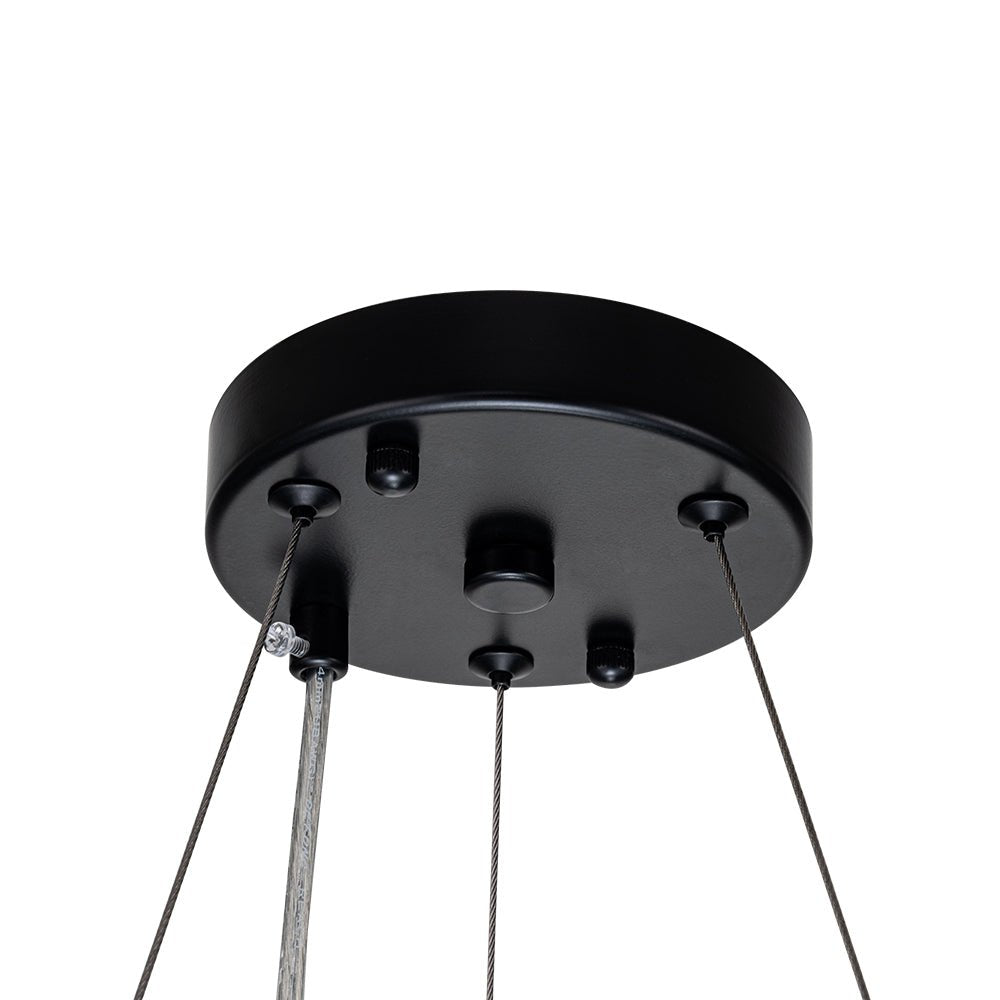 Lustre Cristal Moderne Glamour Rond pour Salon