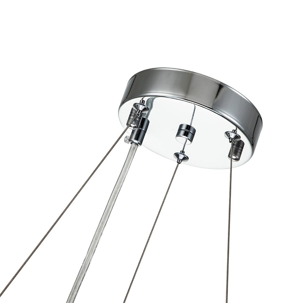 Lustre Cristal Moderne Glamour Rond pour Salon