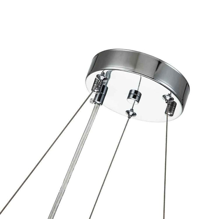 Lustre Cristal Moderne Glamour Rond pour Salon