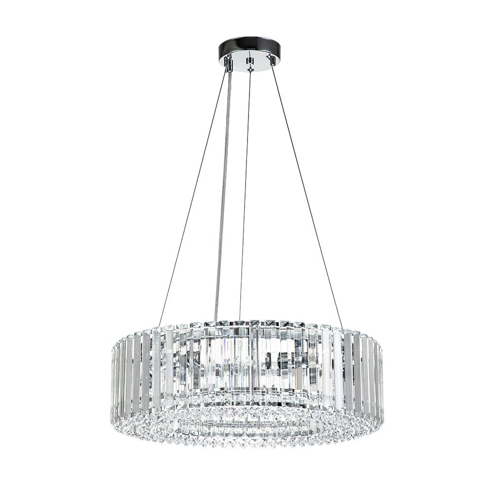 Lustre Cristal Moderne Glamour Rond pour Salon