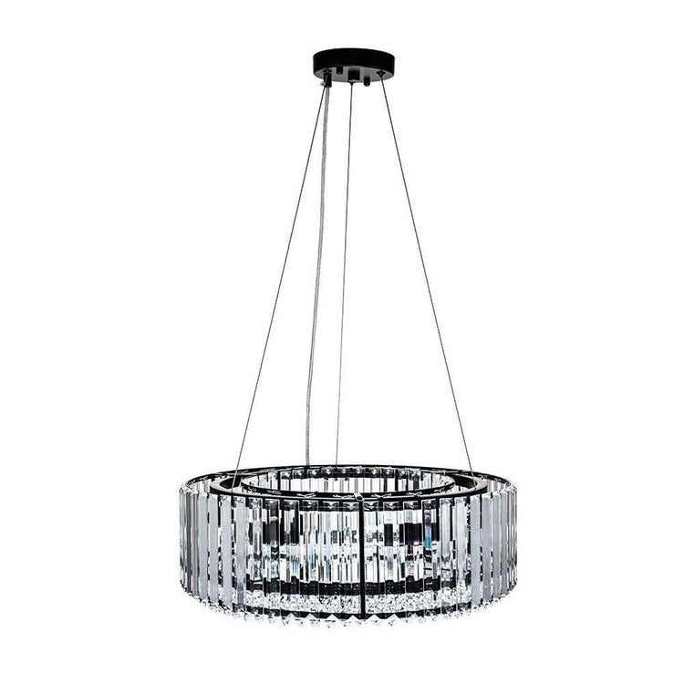 Lustre Cristal Moderne Glamour Rond pour Salon