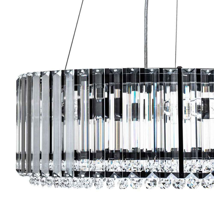 Lustre Cristal Moderne Glamour Rond pour Salon