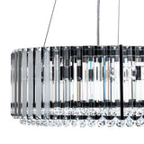 Lustre Cristal Moderne Glamour Rond pour Salon