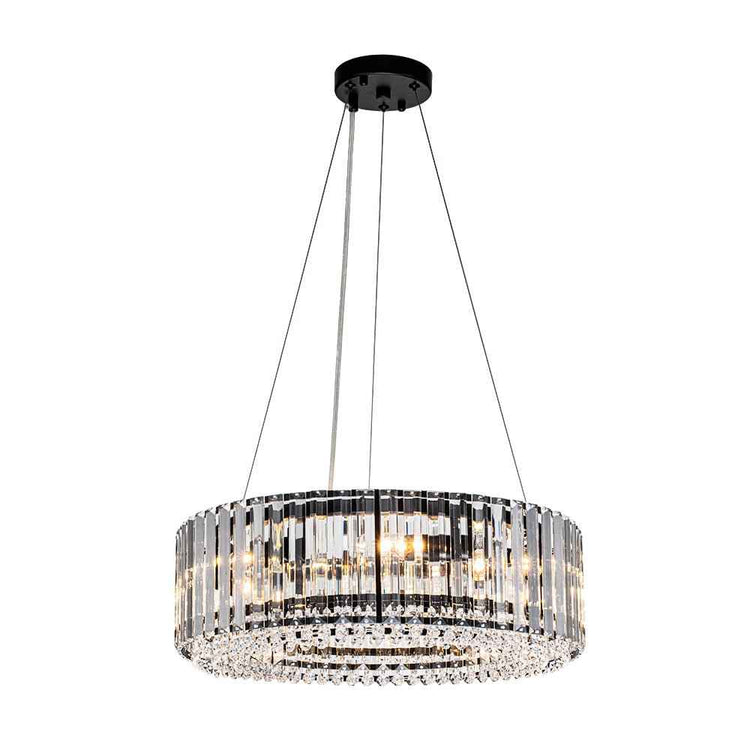 Lustre Cristal Moderne Glamour Rond pour Salon