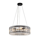 Lustre Cristal Moderne Glamour Rond pour Salon