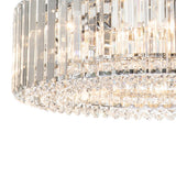 Lustre Cristal Moderne Glamour Rond pour Salon