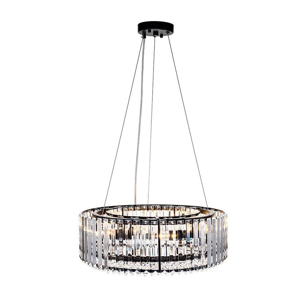 Lustre Cristal Moderne Glamour Rond pour Salon