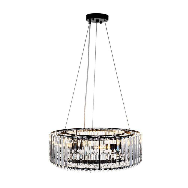 Lustre Cristal Moderne Glamour Rond pour Salon