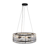 Lustre Cristal Moderne Glamour Rond pour Salon