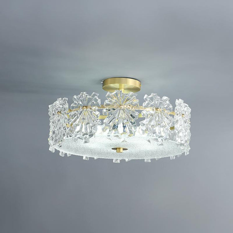 Plafonnier Salon en Verre 22 cm