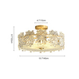 Plafonnier Salon en Verre 22 cm