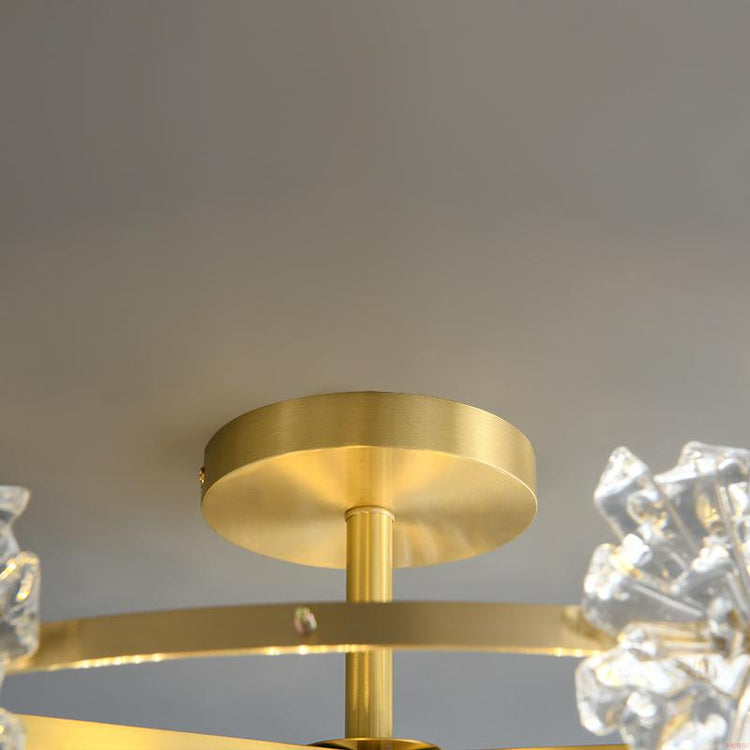 Plafonnier Salon en Verre 22 cm