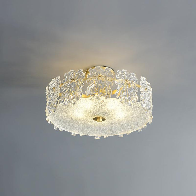Plafonnier Salon en Verre 22 cm