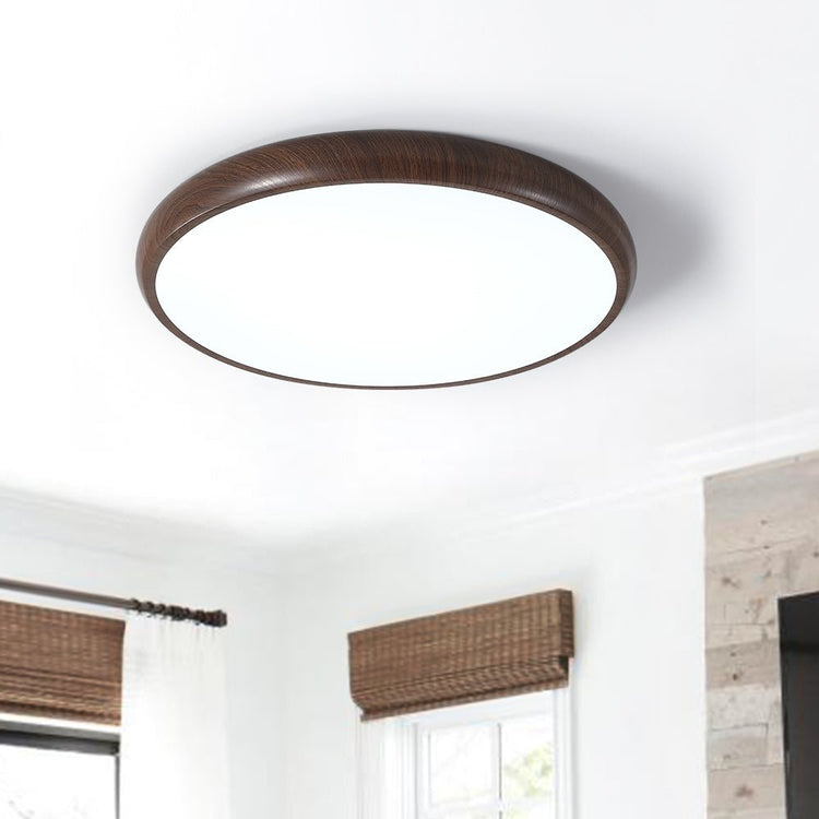 Plafonnier Salon en Bois 40 cm