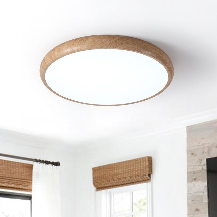 Plafonnier Salon en Bois 40 cm