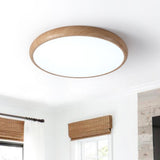 Plafonnier Salon en Bois 40 cm