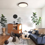 Plafonnier Salon en Bois 40 cm