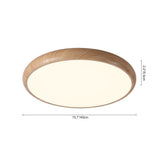 Plafonnier Salon en Bois 40 cm