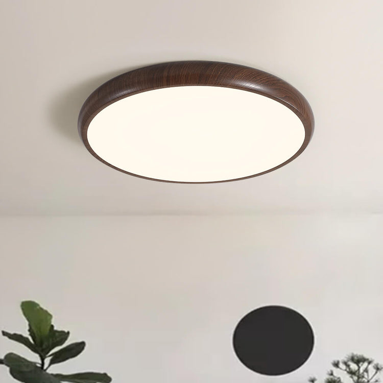 Plafonnier Salon en Bois 40 cm
