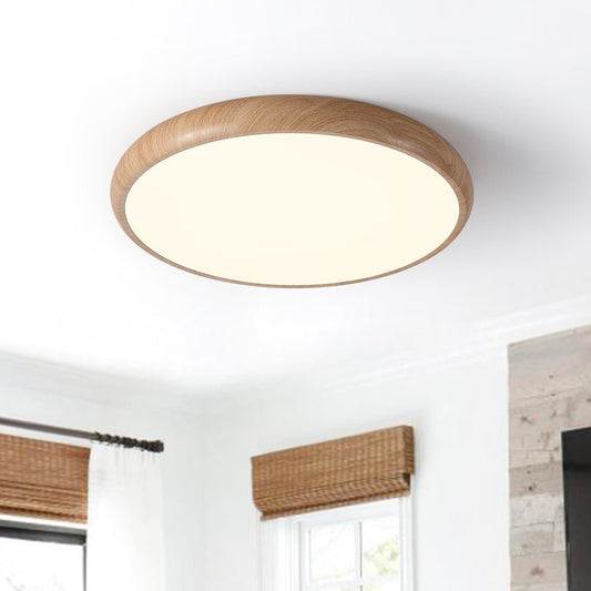 Plafonnier Salon en Bois 40 cm