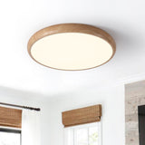 Plafonnier Salon en Bois 40 cm