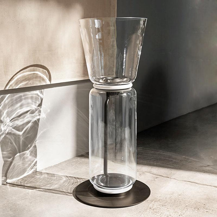 Lampe à Poser Salon Cylindre en Verre