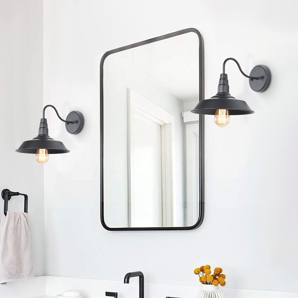 Applique Murale Industriel Noir Simple Sconce Luminaire