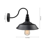 Applique Murale Industriel Noir Simple Sconce Luminaire