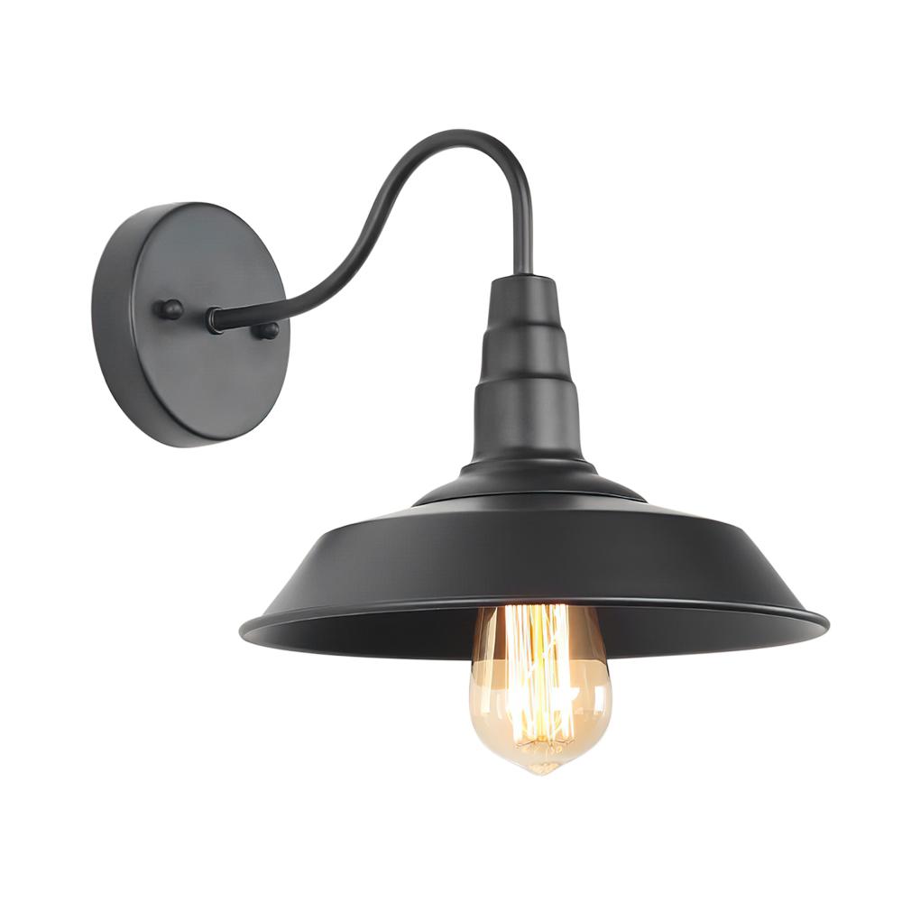Applique Murale Industriel Noir Simple Sconce Luminaire