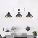 Suspension Industriel Cuisine 3 Lumières Barre Dôme pour Salle à Manger