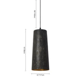 Suspension Salle à Manger Cylindre en Métal 17 cm