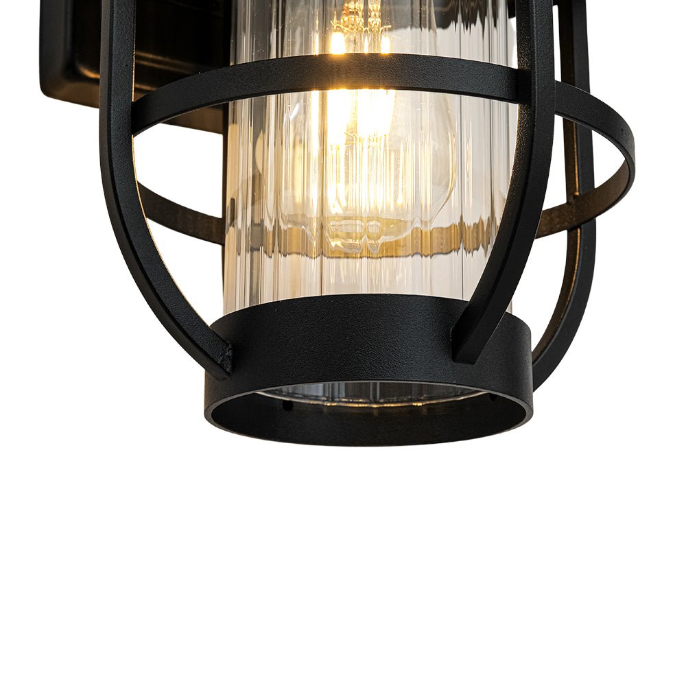 Applique Extérieure IP23 Lanterne Verre Cage