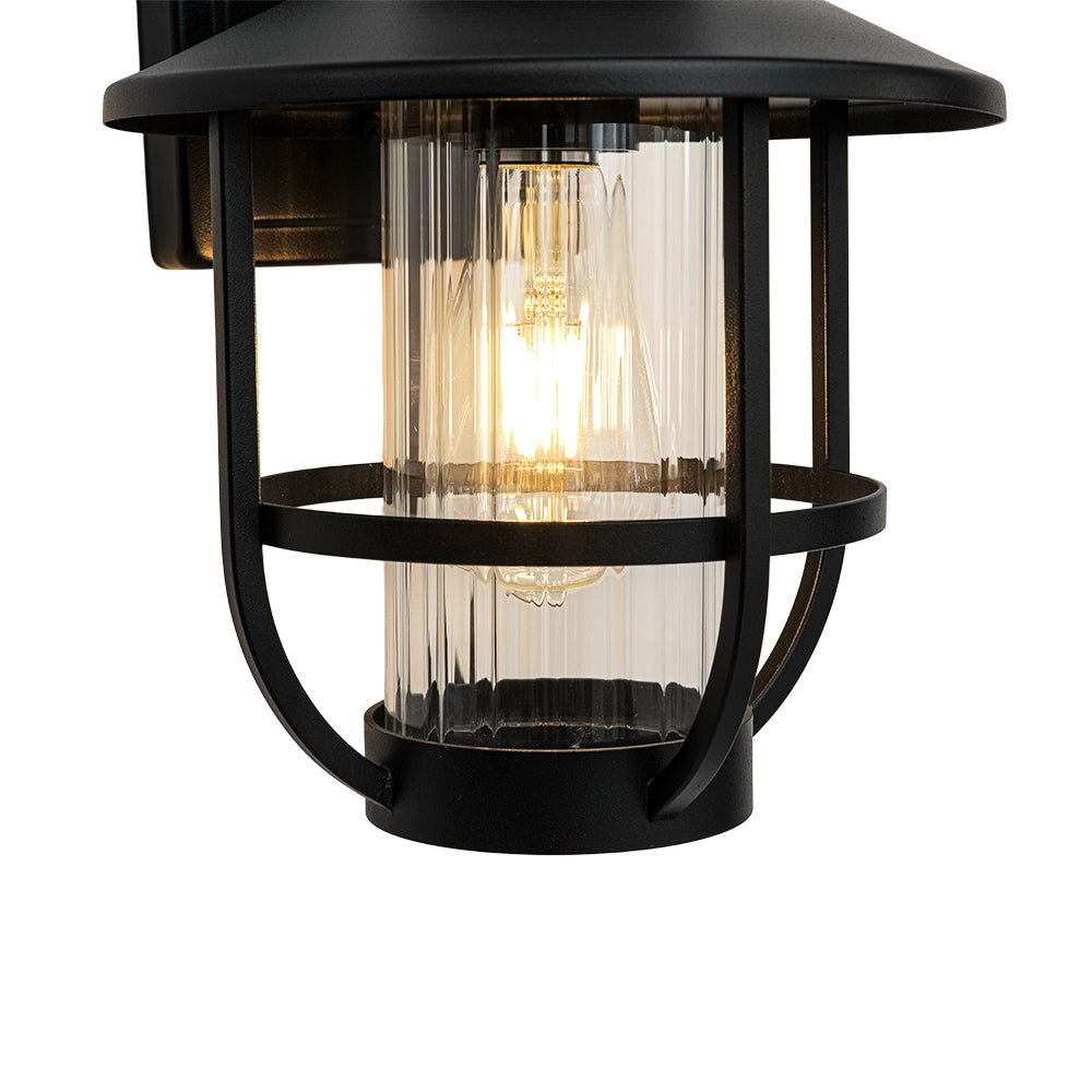 Applique Extérieure IP23 Lanterne Verre Cage