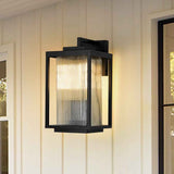 Applique Extérieure Lanterne IP23 Rayé Verre