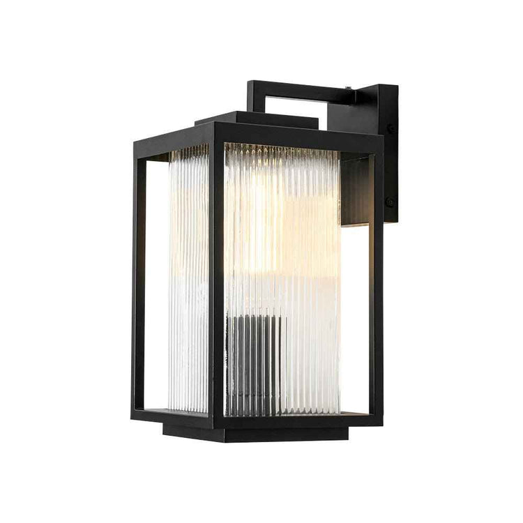 Applique Extérieure Lanterne IP23 Rayé Verre