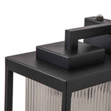 Applique Extérieure Lanterne IP23 Rayé Verre