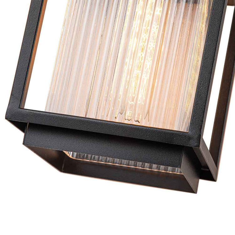 Applique Extérieure Lanterne IP23 Rayé Verre