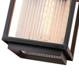 Applique Extérieure Lanterne IP23 Rayé Verre