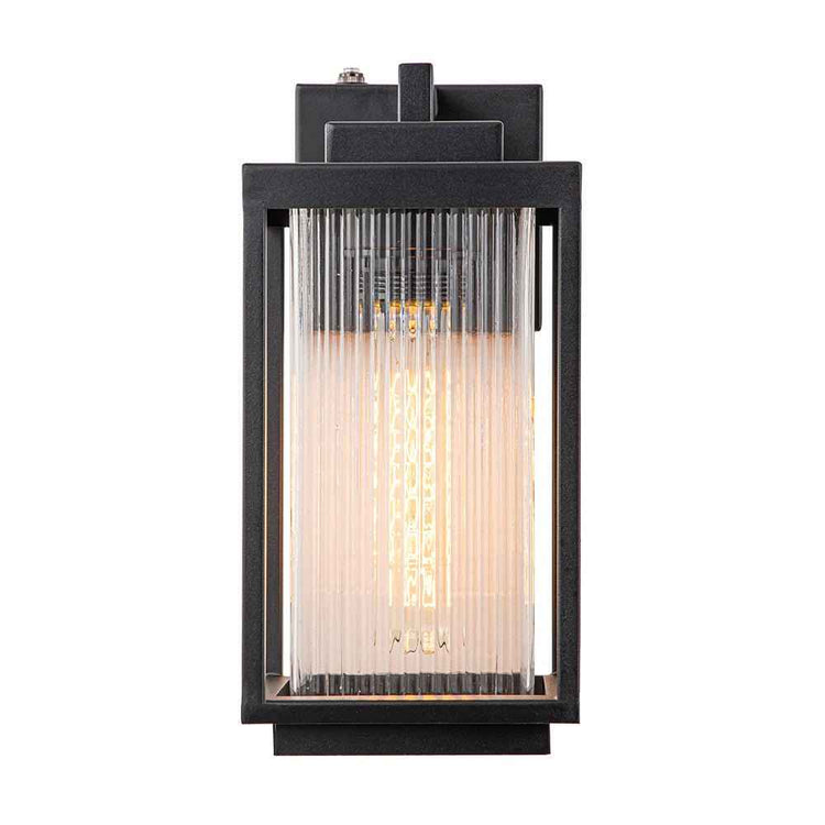 Applique Extérieure Lanterne IP23 Rayé Verre