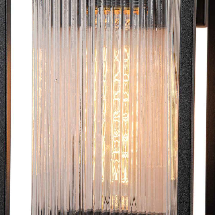 Applique Extérieure Lanterne IP23 Rayé Verre
