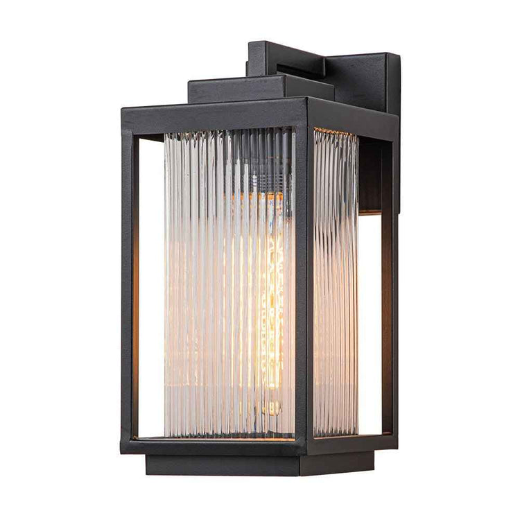 Applique Extérieure Lanterne IP23 Rayé Verre