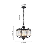Lustre Salon Lanterne en Cristal