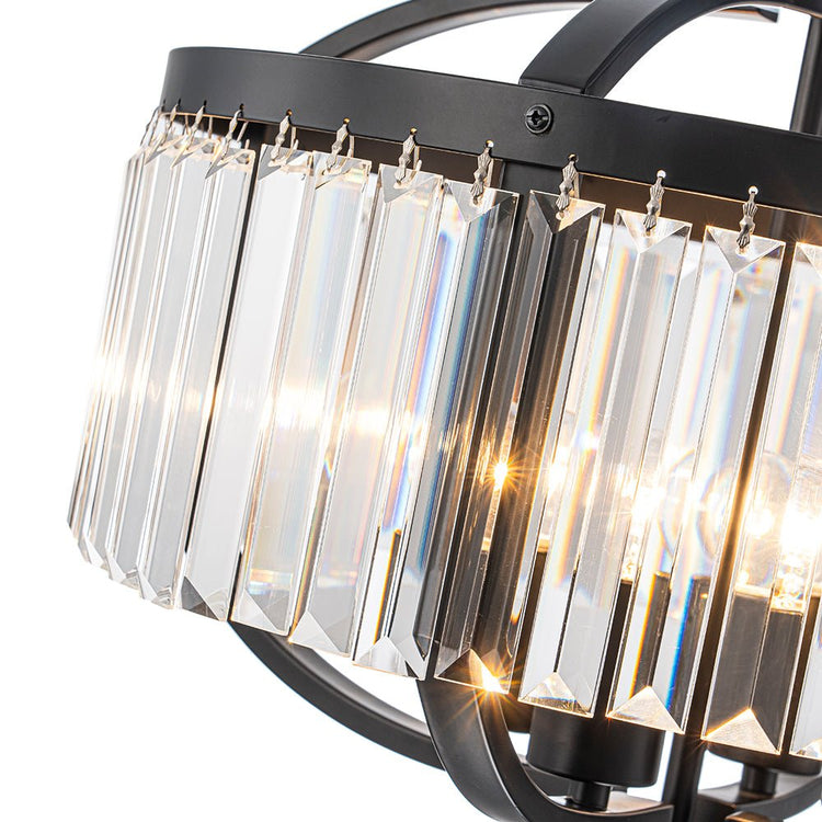 Lustre Salon Lanterne en Cristal